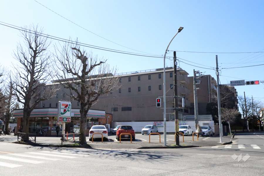 ベルググランデ鷺沼の外観(北側から)