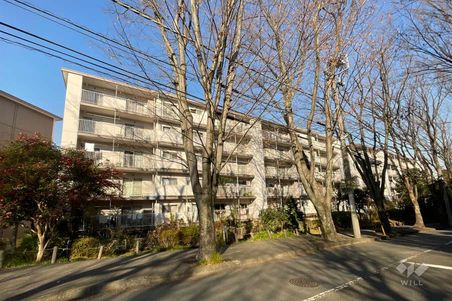 宮前平グリーンハイツ３８号棟の外観（北東側から）