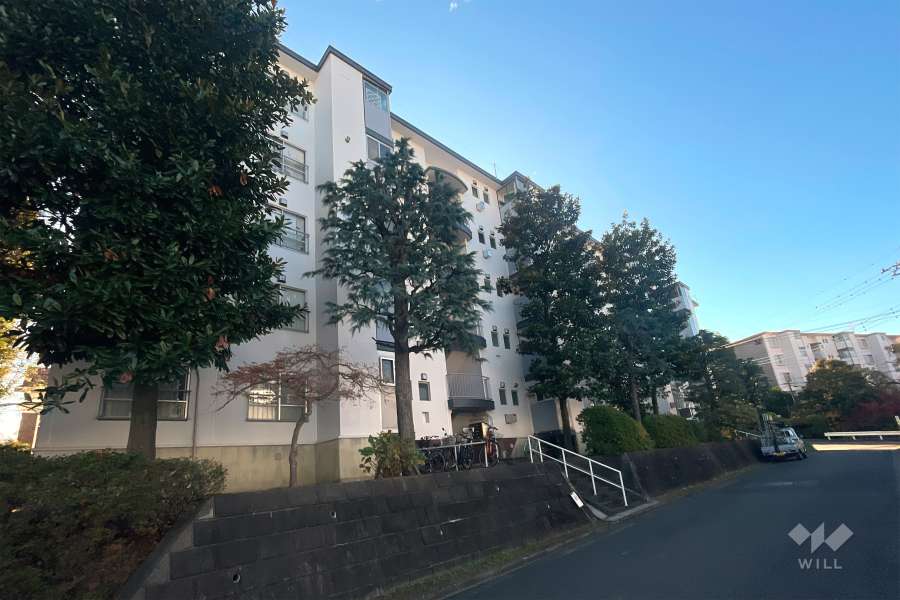 宮前平グリーンハイツ１１号棟の外観（南西側から）