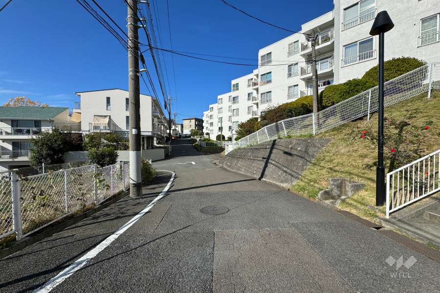 敷地南側の前面道路