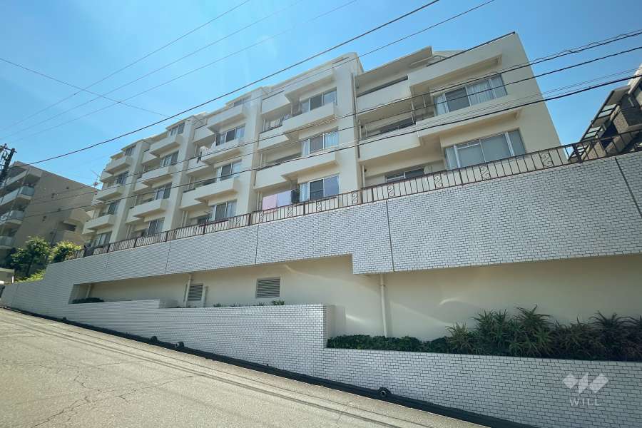 鷺沼ロイヤルマンションの外観（北東側から）