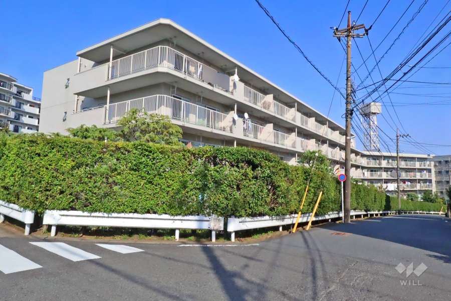 宮前平パームハウスB棟の外観(西側から)