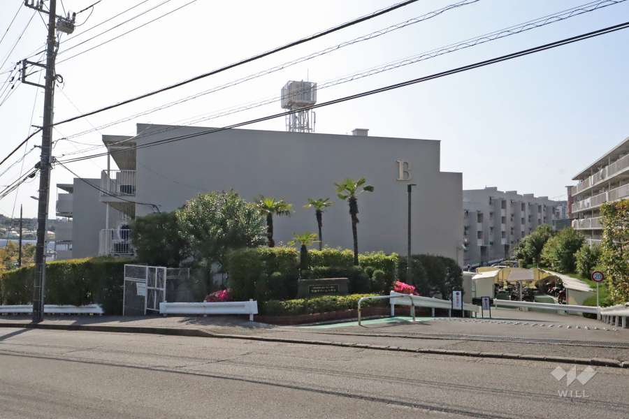 宮前平パームハウスB棟の外観(東側から)