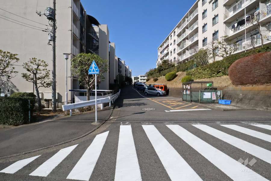 敷地北側の通路（東側から）