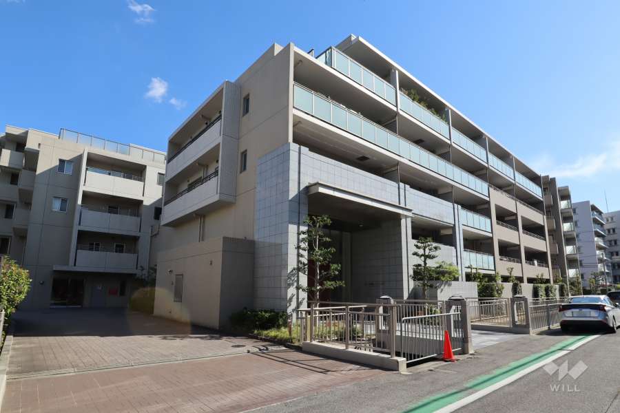 夙川香櫨園コートハウス　ガーデンコートの外観（北西側から）