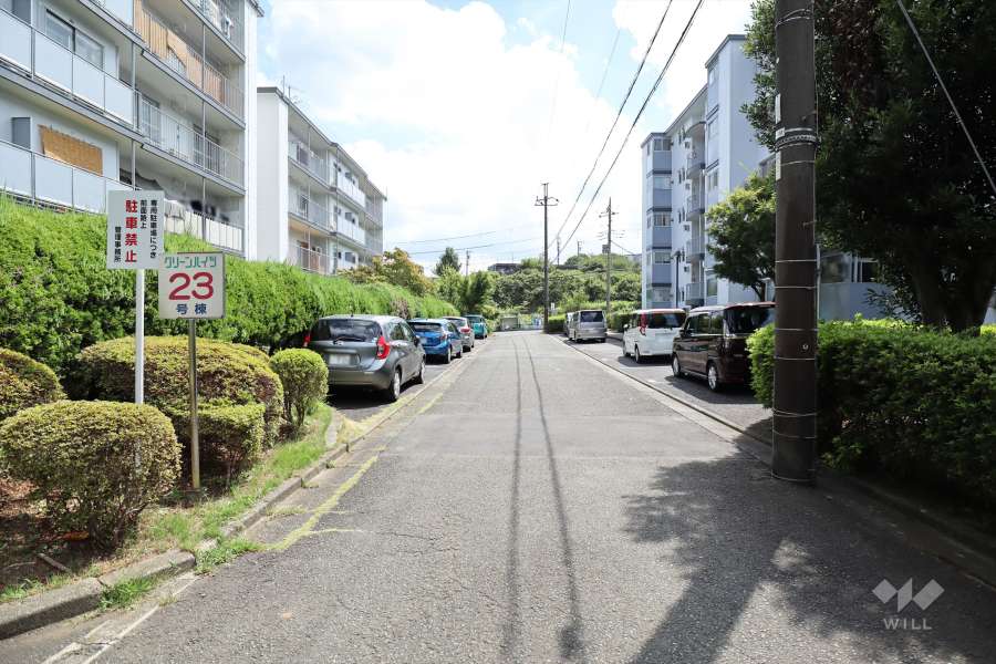 敷地南西側の前面道路
