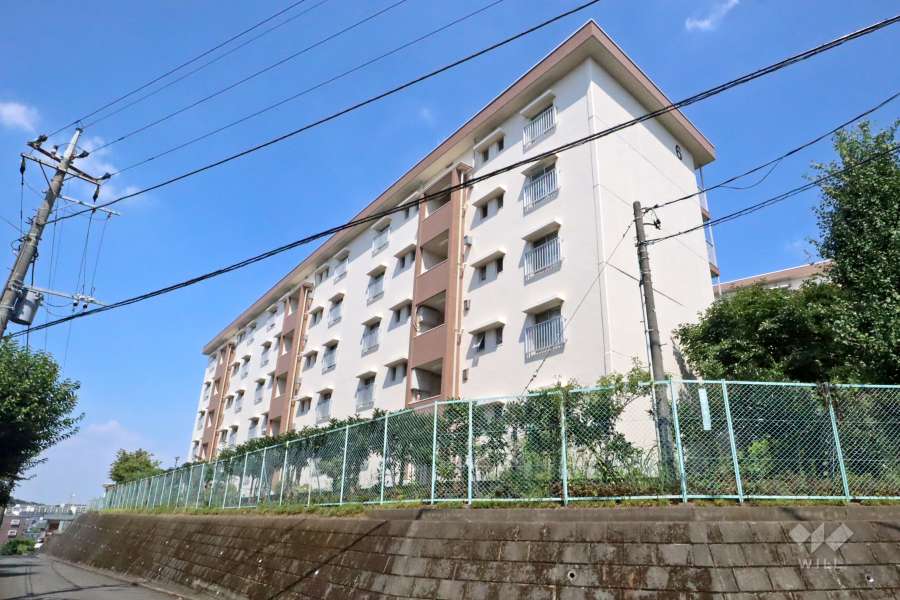 白幡台住宅６号棟の外観(西側から)