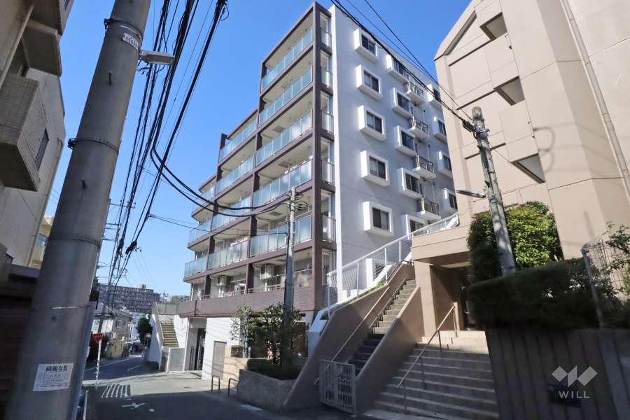 コージーコートたまプラーザの外観(南西側から)