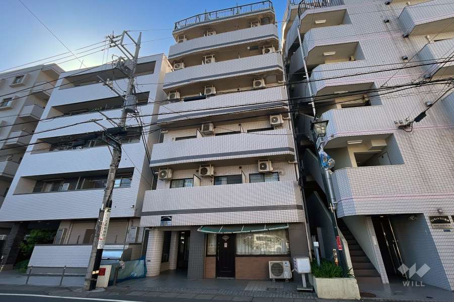 クレセントユニ高津第２の外観（北西側から）