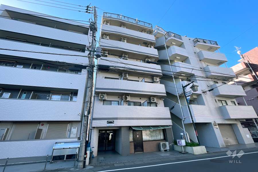 クレセントユニ高津第２の外観（北東側から）