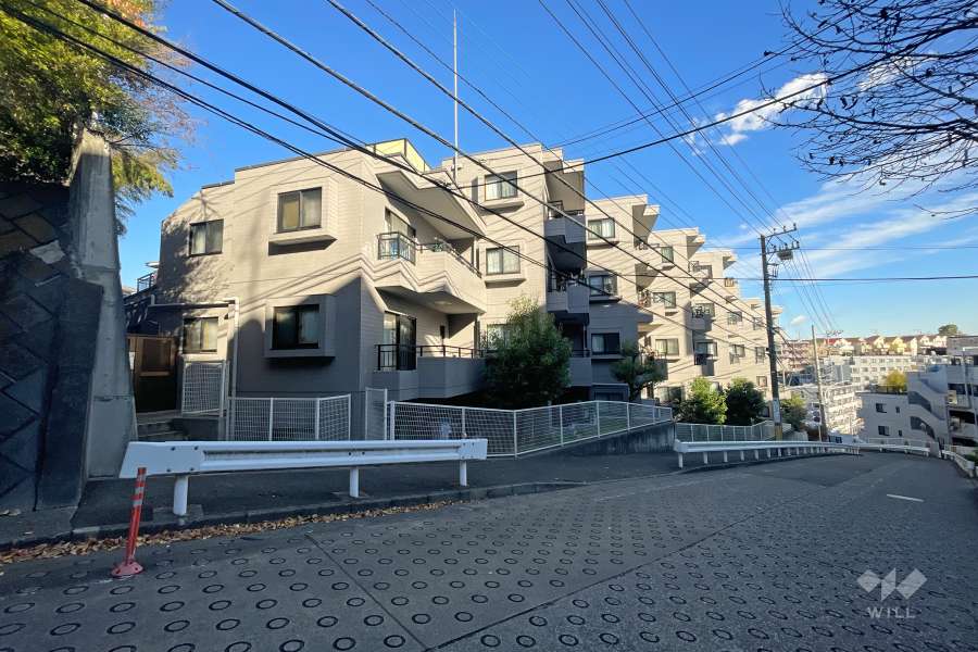 ニューウェルテラス第５日吉の外観（北西側から）