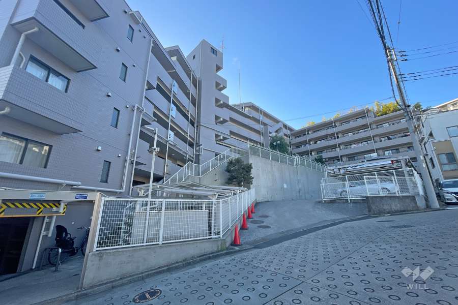 ニューウェルテラス第５日吉の外観（北東側から）