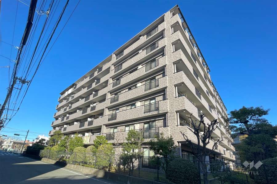 溝の口南パークホームズの外観（南西側から）