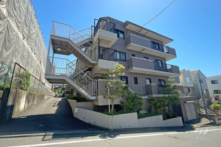 モアクレスト梶ヶ谷の外観（北西側から）