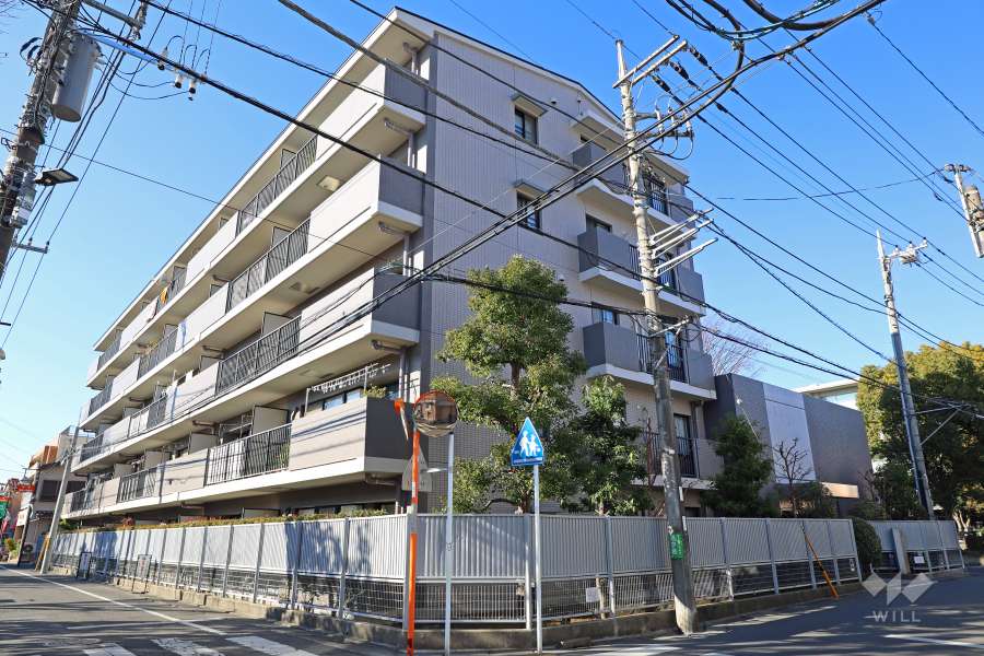 武蔵新城パークホームズの外観（南東側から）