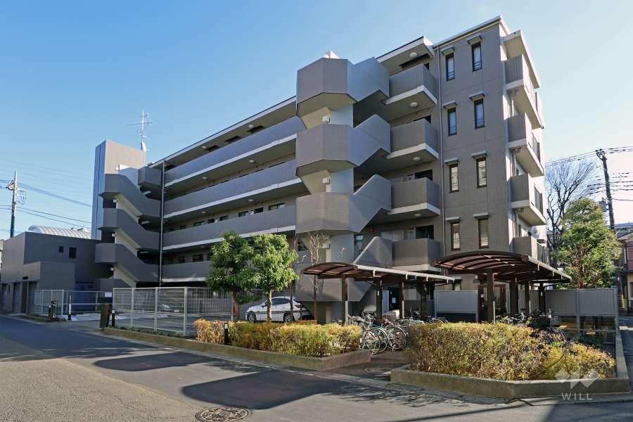 武蔵新城パークホームズの外観（北西側から）