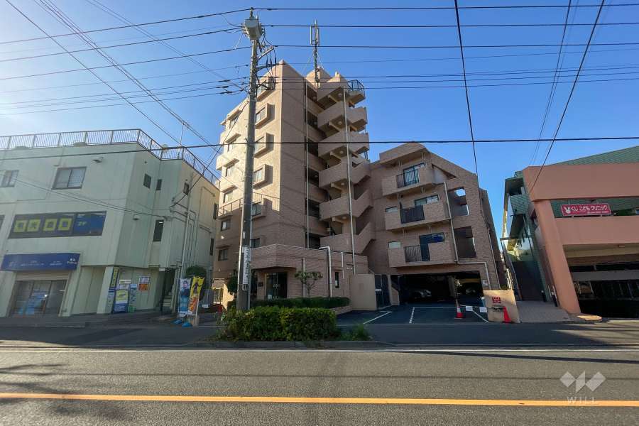 久地サンハイツの外観（北側から）