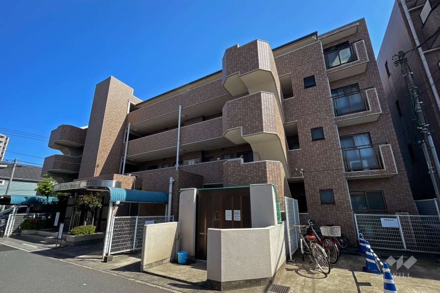 ダイアパレス溝の口東の外観（北西側から）