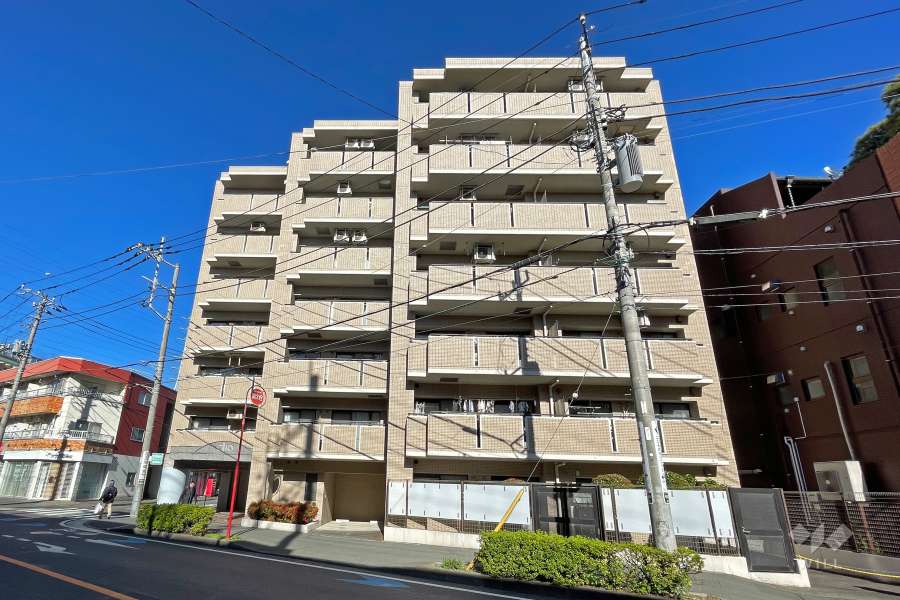 クリオ武蔵新城六番館の外観（南側から）