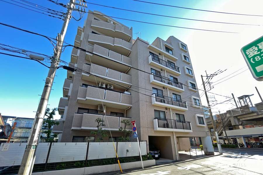 クリオ武蔵新城六番館の外観（北西側から）