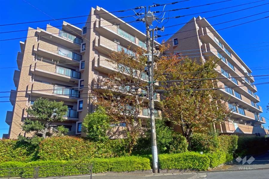 オーベル元住吉の外観（南西側から）