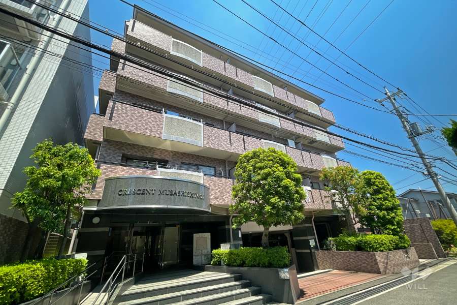 クレッセント武蔵新城2の外観（南西側から）