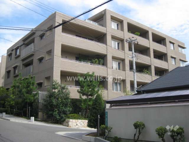 ジオグランデ芦屋翠ケ丘の外観（北西側から）