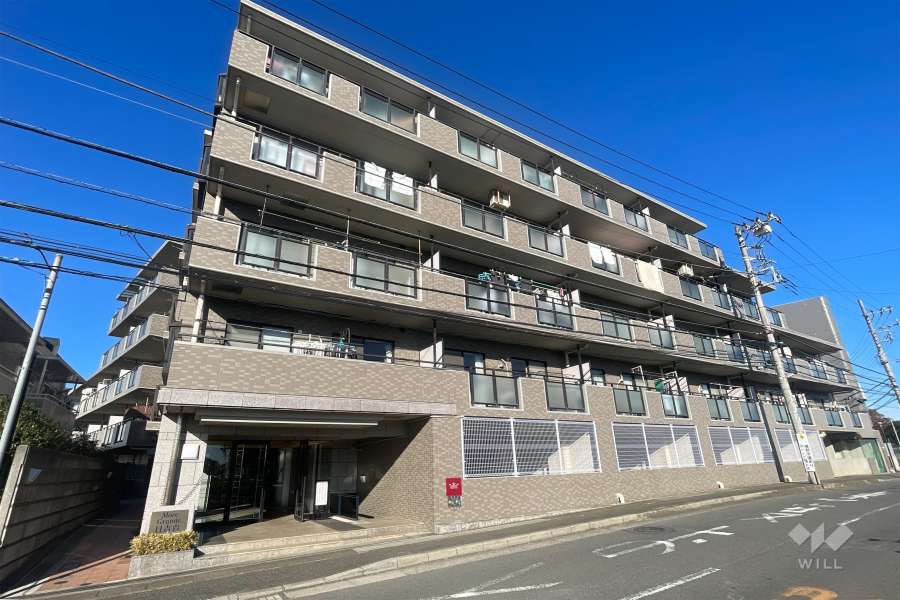 モアグランデ日吉台の外観（南西側から）