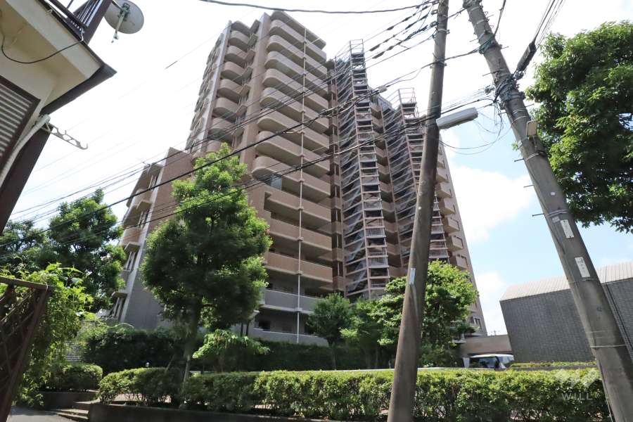 ヴィルクレール二子多摩川の外観（東側から）