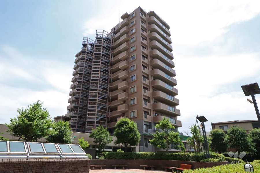 ヴィルクレール二子多摩川の外観（北西側から）