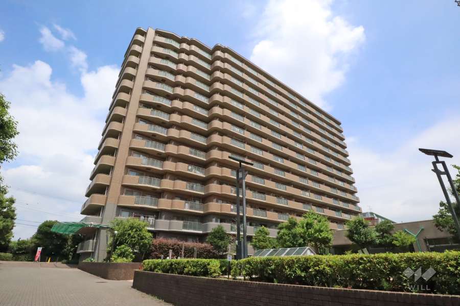 ヴィルクレール二子多摩川の外観（西側から）