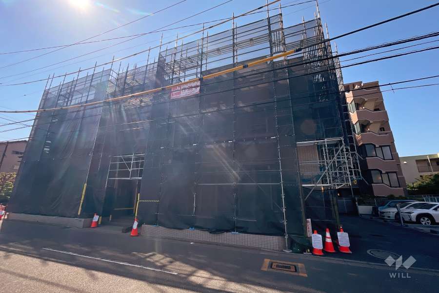 クレッセント高津２の外観（北西側から）