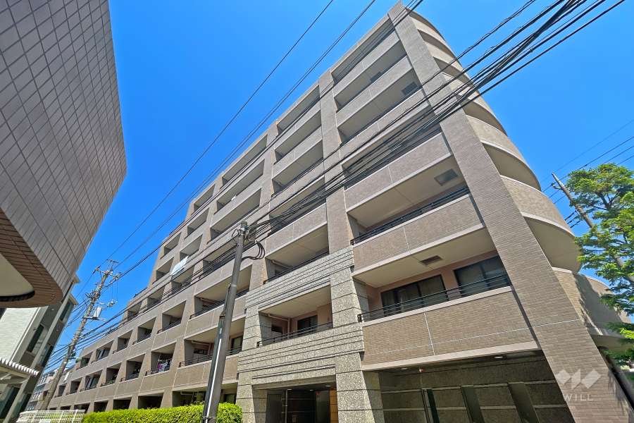 ナイスアーバン二子多摩川の外観（南東側から）