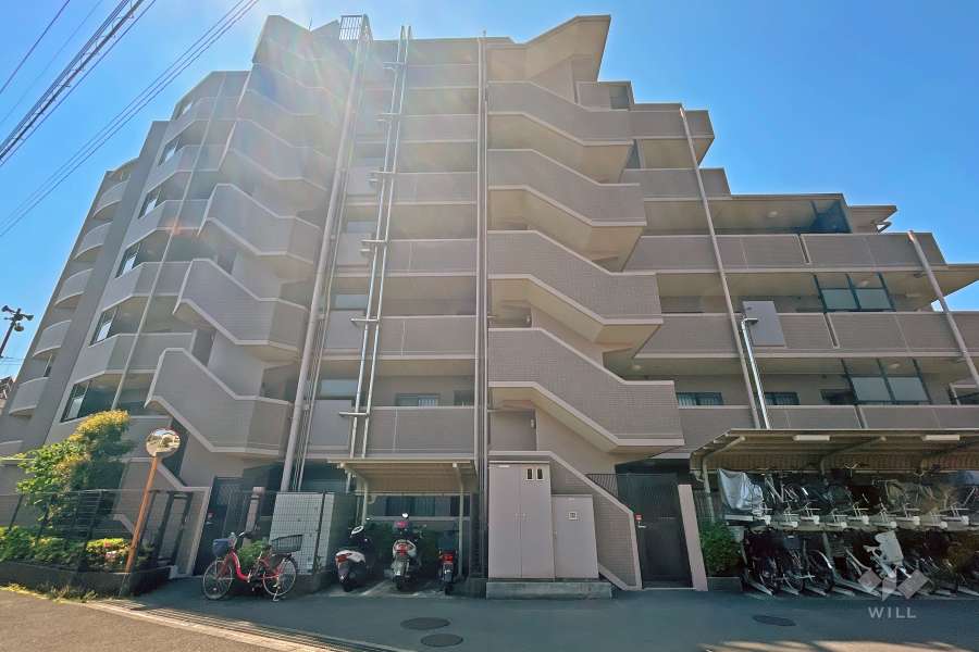 ナイスアーバン二子多摩川の外観（北西側から）