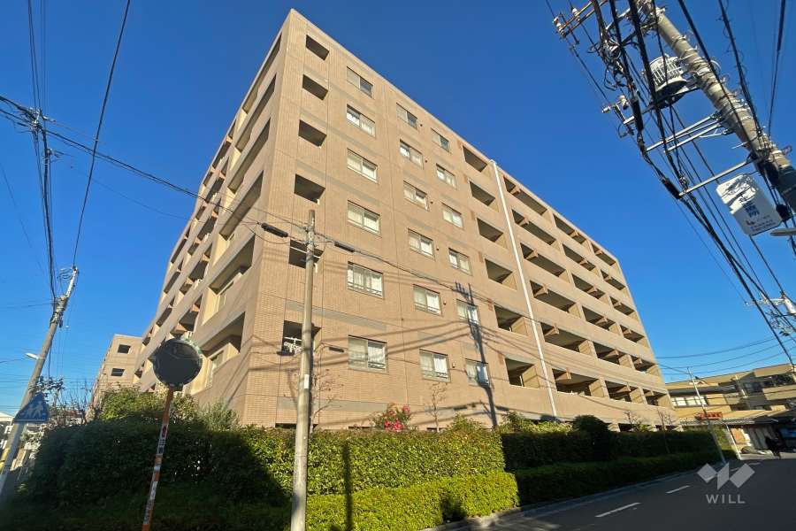 ライオンズマンション武蔵新城緑園の街弐番館の外観（南側から）