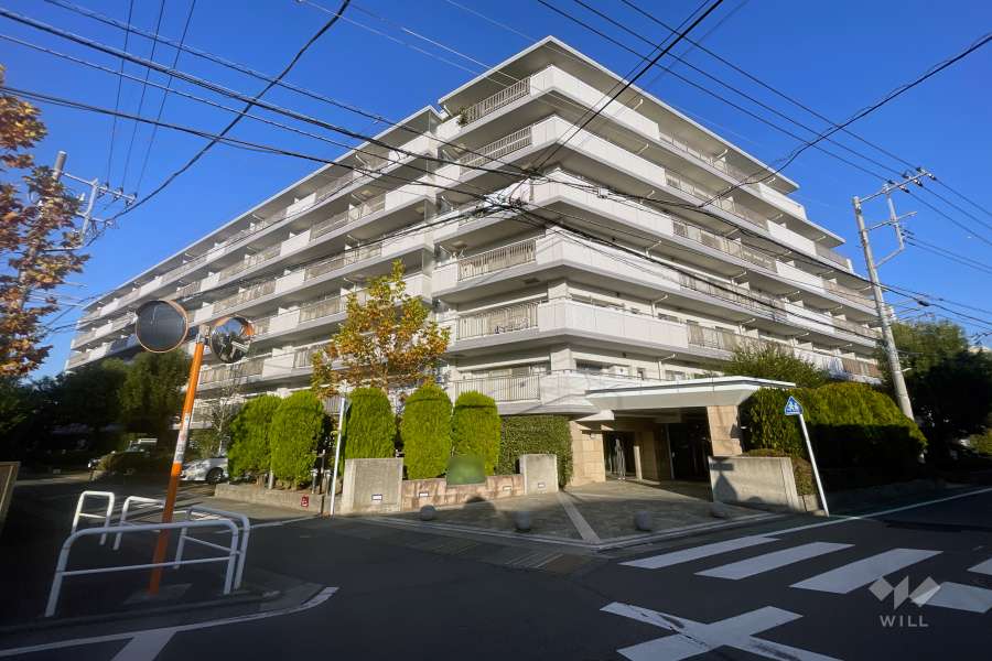 パークハウス溝の口ガーデンコートの外観（西南側から）