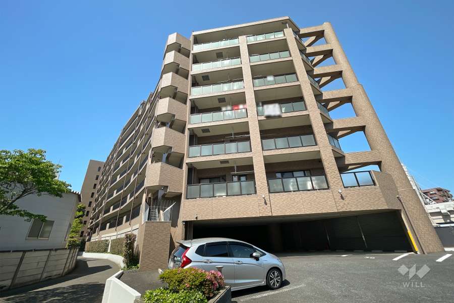 グランイーグル溝の口の外観（南西側から）