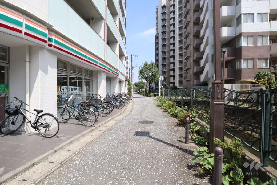 敷地南側の前面道路　