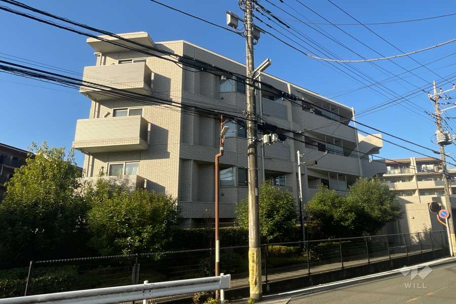 ライオンズ溝の口レジデンスの外観（南東側から）