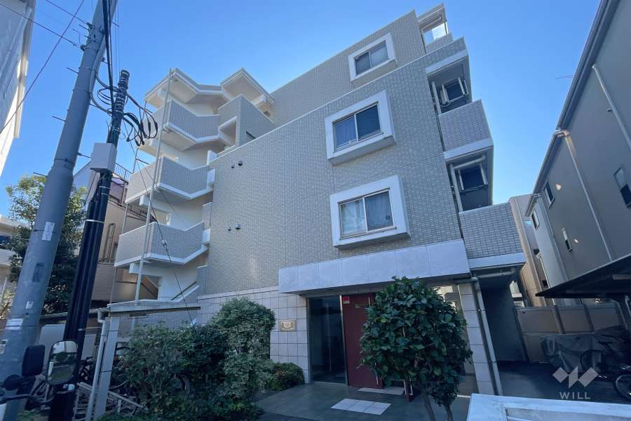 エクセリア二子多摩川２の外観（北西側から）