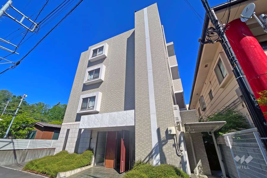 エクセリア溝ノ口の外観（南東側から）