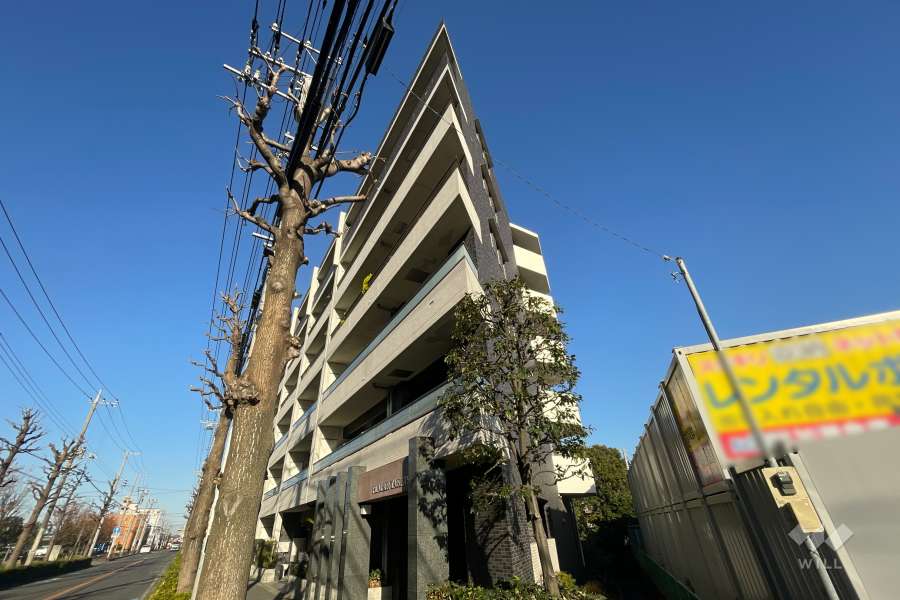 プレジール高津の外観（南東側から）