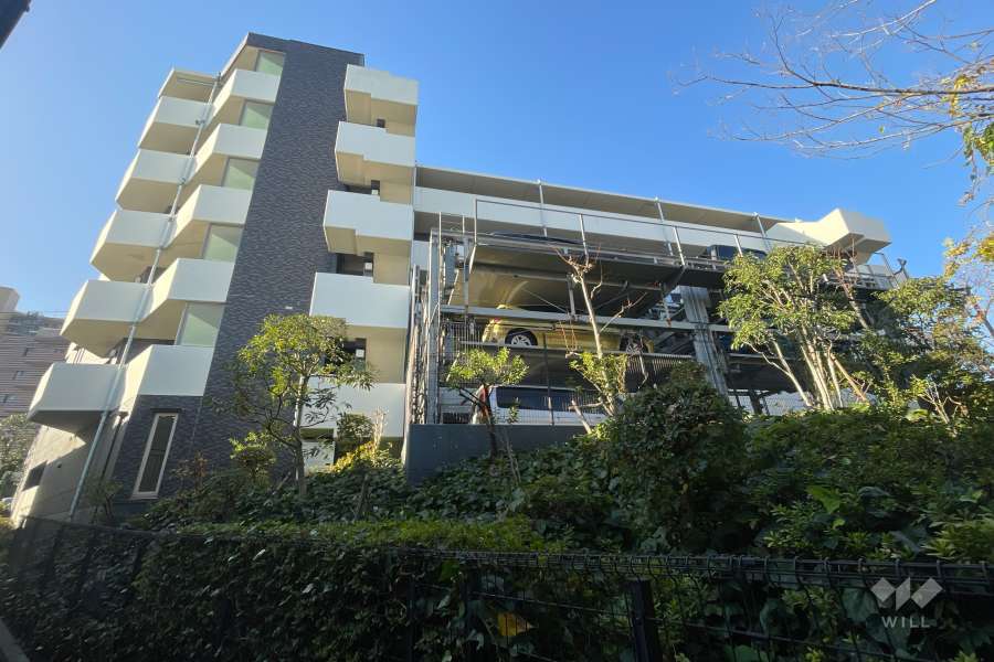 プレジール高津の外観（北東側から）