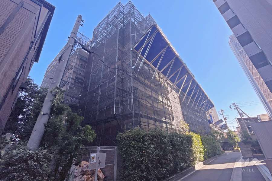 クレヴィア高津ザレジデンスの外観（南西側から）