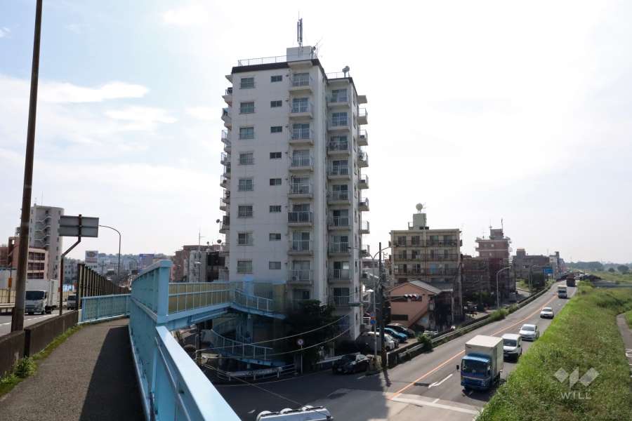 サンヨースカイハイツの遠景（東側から）