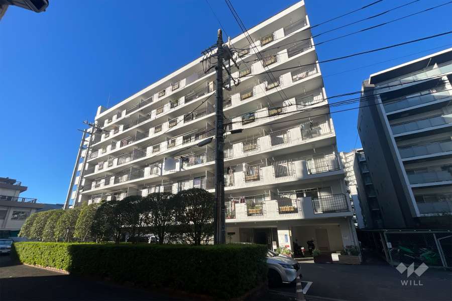 溝の口セントラルマンションの外観（北東側から）