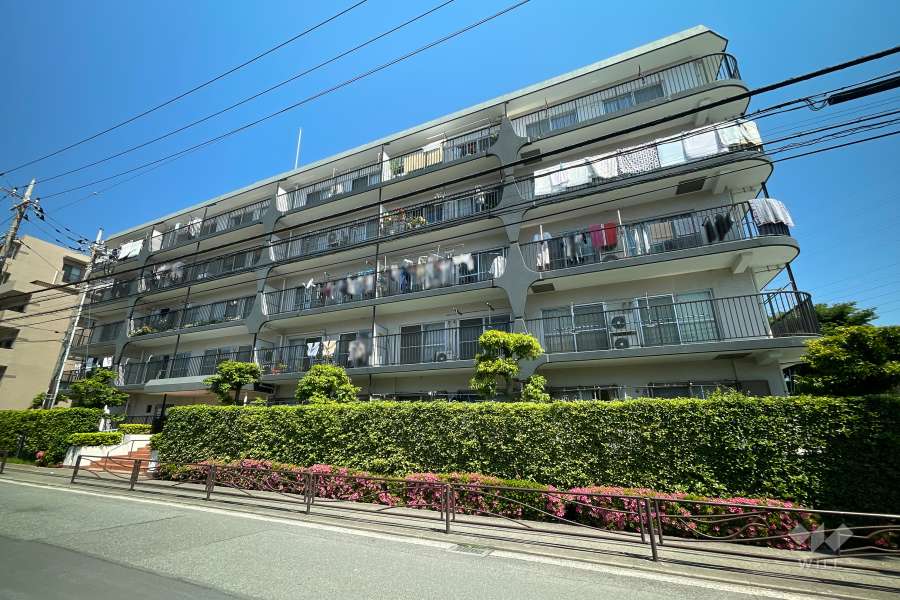 新城コーポラスの外観（南東側から）