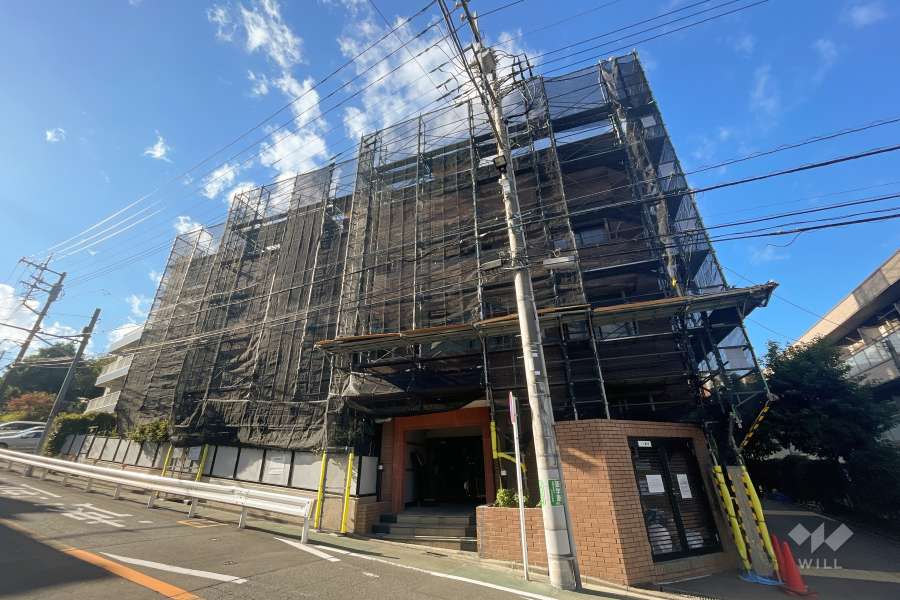 梶ヶ谷ビューハイツの外観（北西側から）