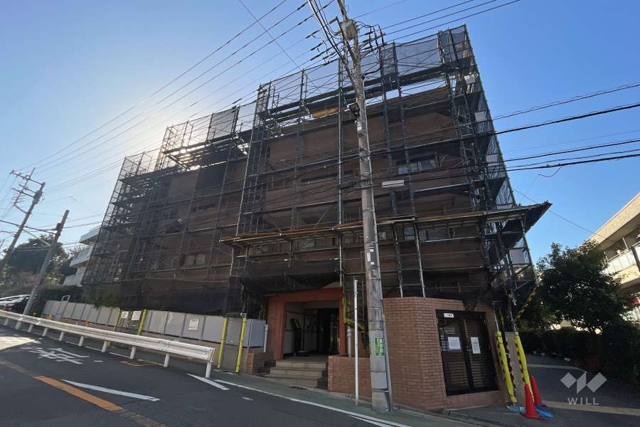 梶ヶ谷ビューハイツのの外観（北西側から）