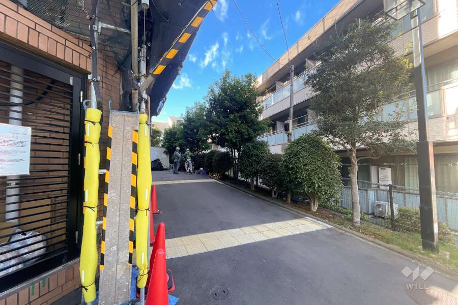 駐車場の出入り口